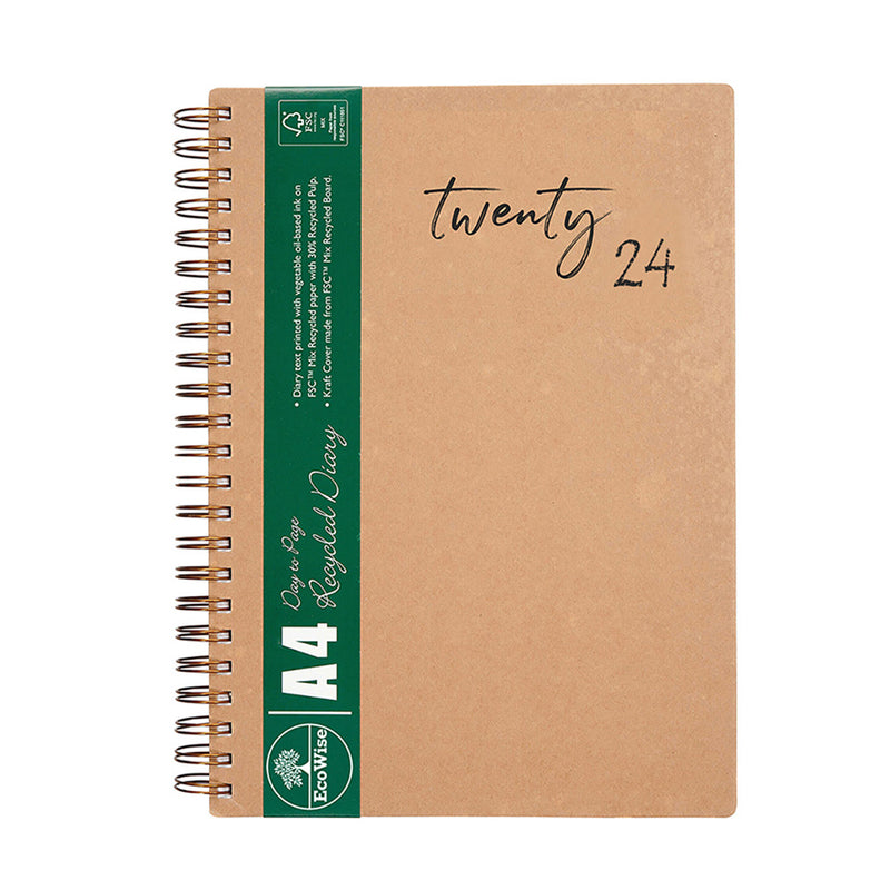 Cumberland Ecowise Kraft A4 2024 Diary