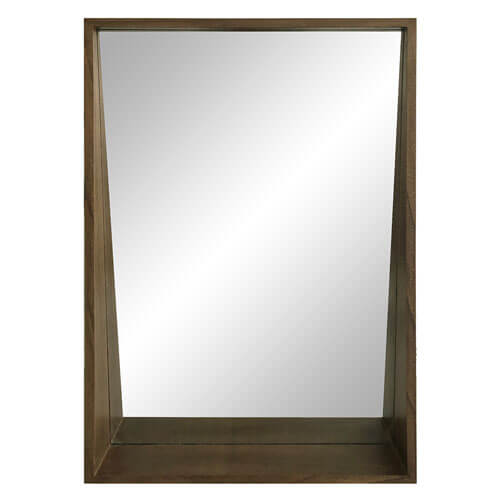 Mossman Wall Mirror with Shelf Veneered MDF (92x61x10cm)