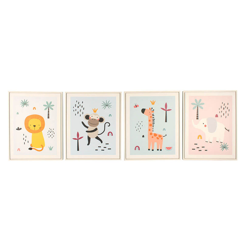 Jordan Kids Room Prints with Frame Set of 4 (50x40x3cm)