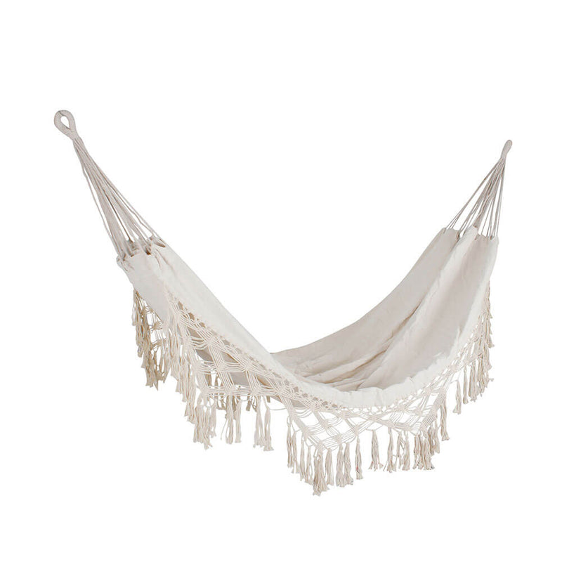  Hamaca de Lona Estilo Macramé Chill (200x140cm)