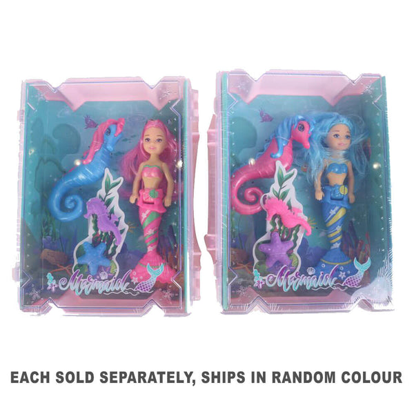 Mermaid and Seahorse Dolls (24x19x6cm)