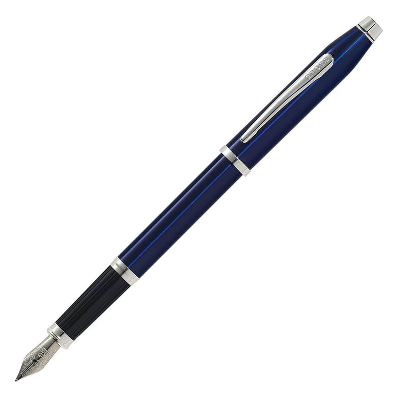  Pluma estilográfica Century ll lacada en azul con cromo PT