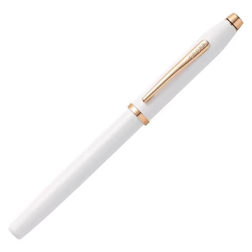 Cross Century ll Pearl White & Rose Gold Fine Fountain Pen