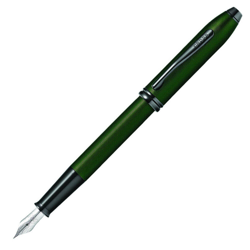  Pluma estilográfica Townsend Green MicroKnurl y HP negra