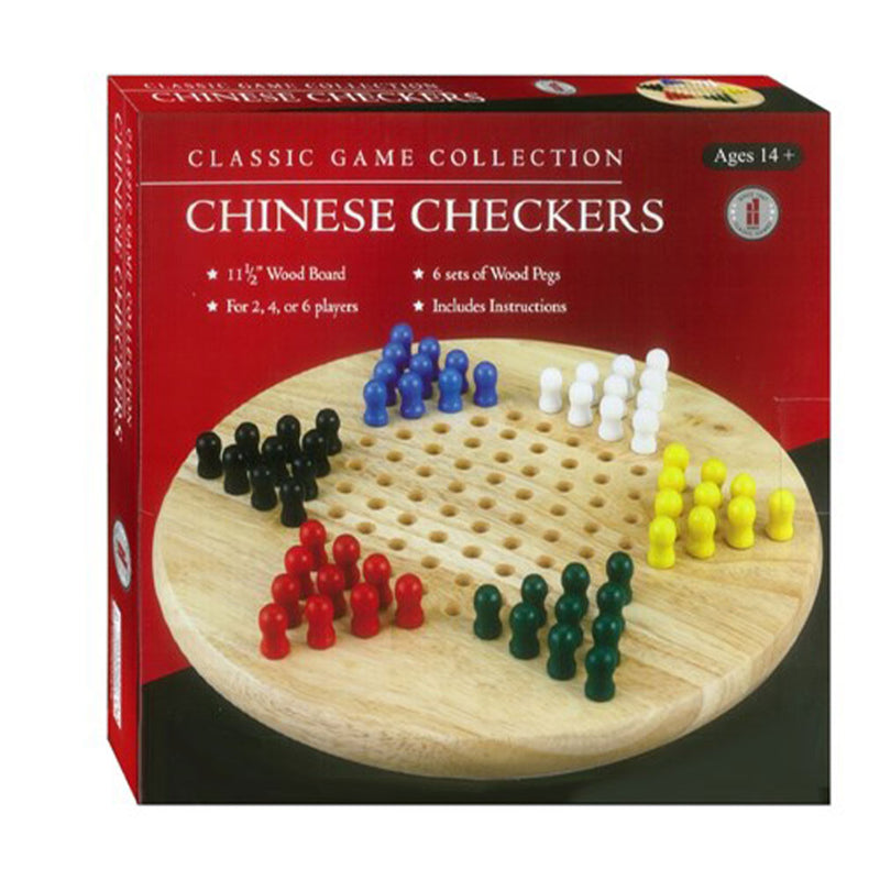  Juego de mesa clásico de damas chinas de madera