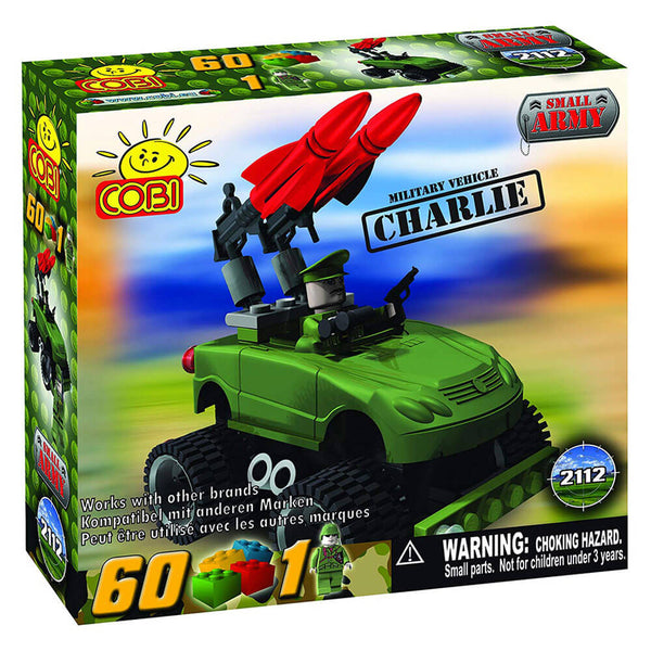 Small Army 60 Piece Charlie Military Veh Construction Set