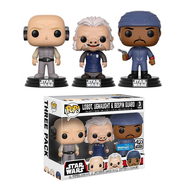 Star Wars Lobot, Ugnaught, Bespin Guard US Pop! Vinyl 3 Pk