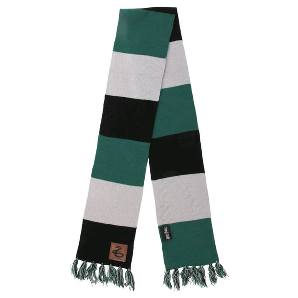 Harry Potter Slytherin Patch Striped Scarf