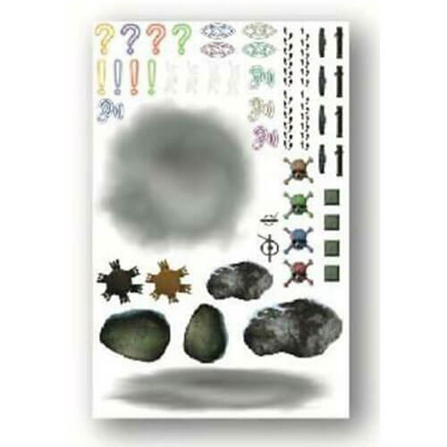 Immersive RPG Battle Map Assortment Sticker Pack (7 Sheets)