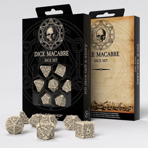 Q Workshop Dice Macabre Dice Set of 7