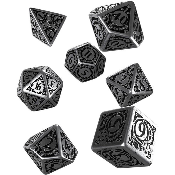 Q Workshop Steampunk Metal Dice Set of 7