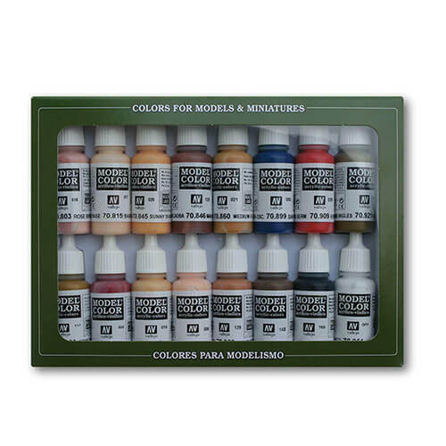 Model Colour Paint Set of 16 Colour