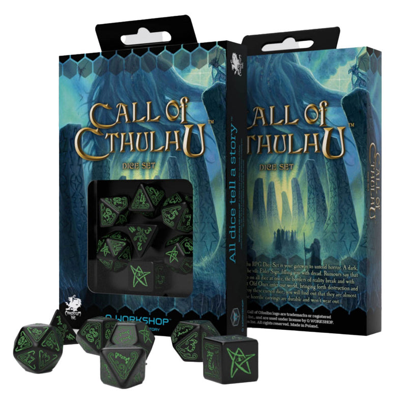  Q Workshop Juego de Dados La Llamada de Cthulhu 7uds