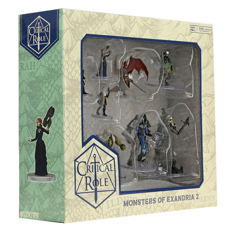  Juego de miniaturas de los monstruos de Exandria de rol crítico