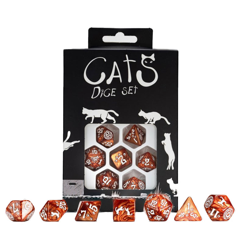  Q Workshop Set Dados Gatos 7uds