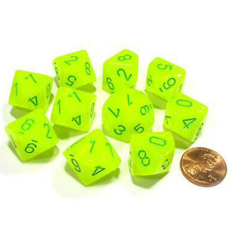 Chessex D10 Polyhedral 10-Die Vortex Set