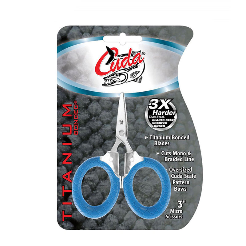 Cuda Titanium Bonded Micro Braid Scissors 3"