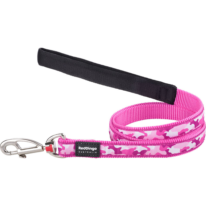  Correa para perro de camuflaje (rosa intenso)