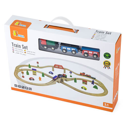 Train Set 49pc Wooden