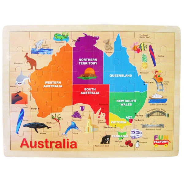 Australia Map Jigsaw Puzzle