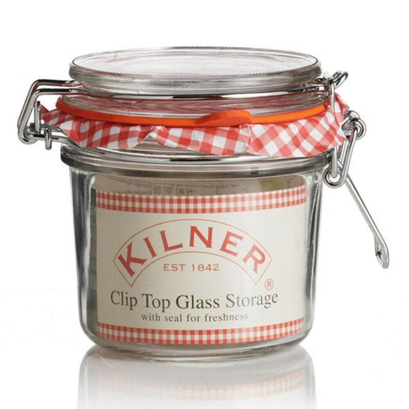  Tarro redondo con tapa de clip Kilner (transparente)