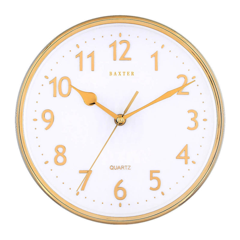  Reloj de pared de aluminio 3D Baxter Emory 25 cm