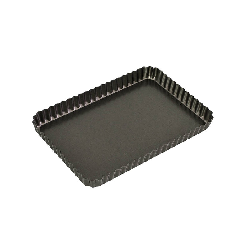  Molde para quiche rectangular de base suelta Bakemaster