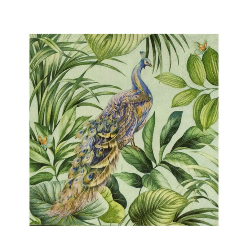 Paw Peacock Lunch Napkin 33cm (20pk)