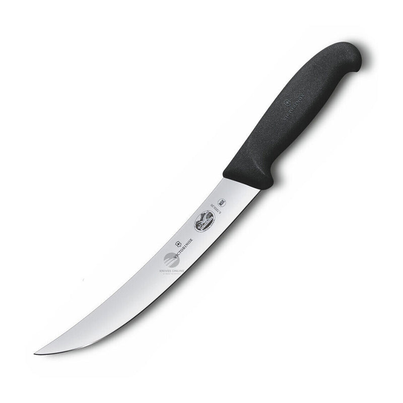  Cuchillo para romper hoja estrecha curvada Fibrox (negro)