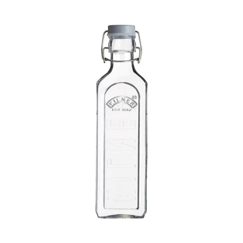  Botella estilo relieve con clip superior Kilner