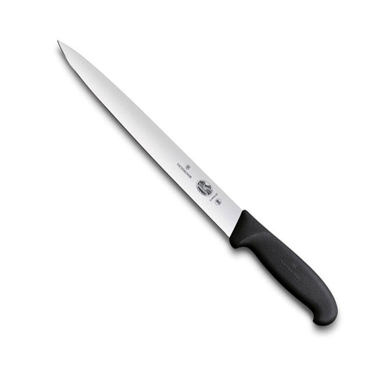  Cuchillo Rebanador Filo Punta Puntiaguda Fibrox 25cm (Negro)