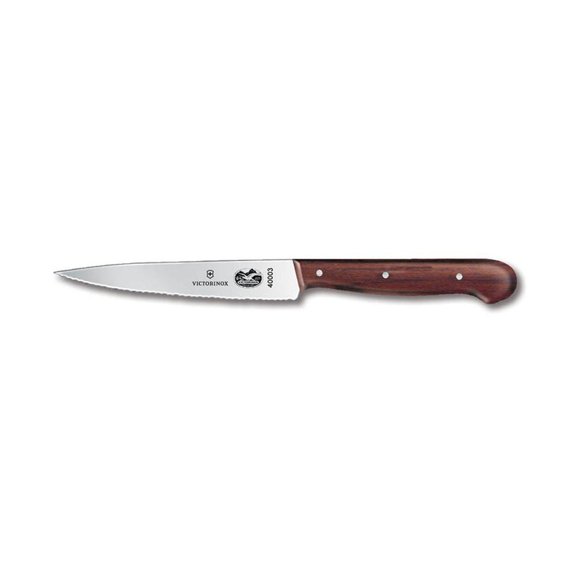  Victorinox Cooks Cuchillo para trinchar con borde ondulado (palisandro)