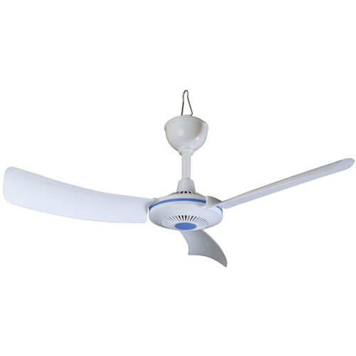 12V Diameter White Ceiling Fan 700mm with Cigarette Plug