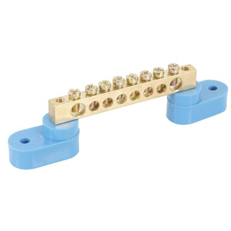 Machined Brass Busbar (8-Way)