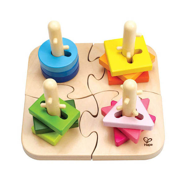 Hape Creative Peg Wood Jigsaw Puzzle