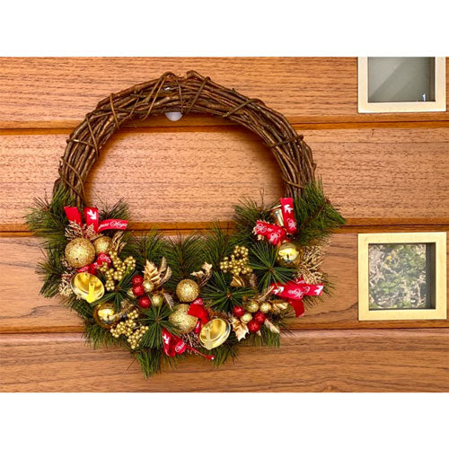 Christmas Cane Wreath Door Decoration