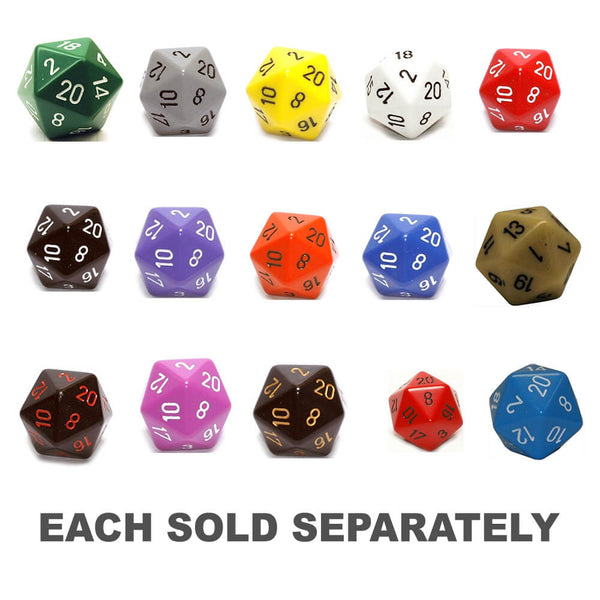 D20 Dice Opaque (34mm)