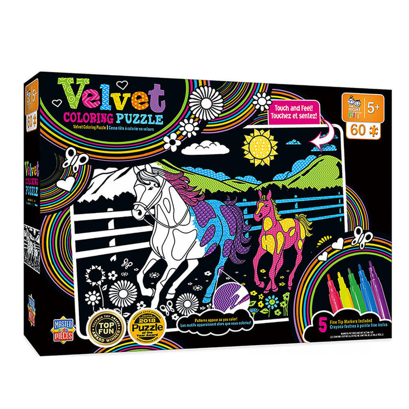  Puzzle para colorear MP Kids Velvet (60 piezas)