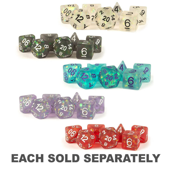 MDG Icy Opal Dice Set 16mm Poly