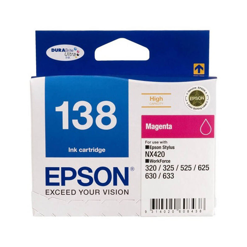  Cartucho de inyección de tinta Epson T138 de alto rendimiento