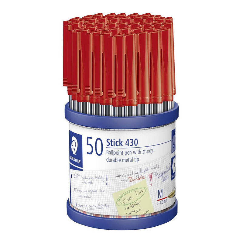  Staedtler Stick Pen Bolígrafo mediano 50/taza