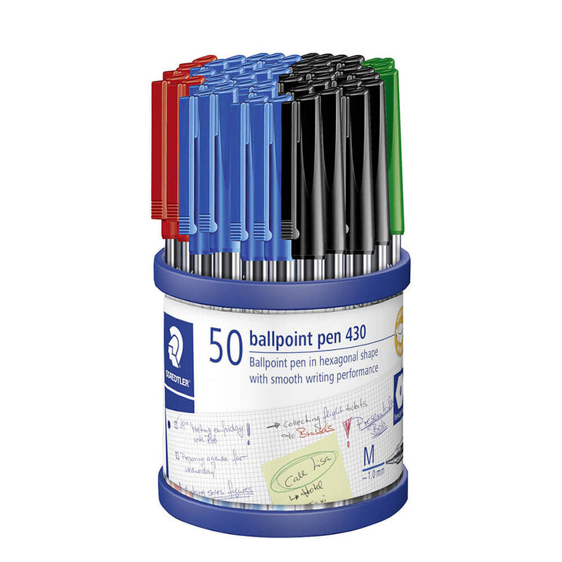  Staedtler Stick Pen Bolígrafo mediano 50/taza