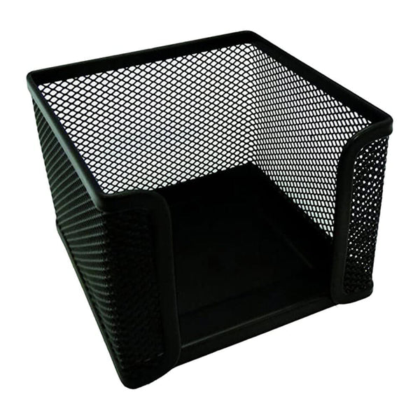 Esselte Metal Mesh Memo Cube Holder (Black)