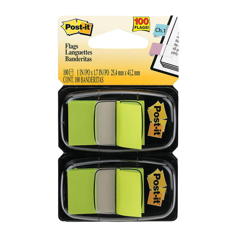  Paquete doble de banderas Post-it 100 piezas