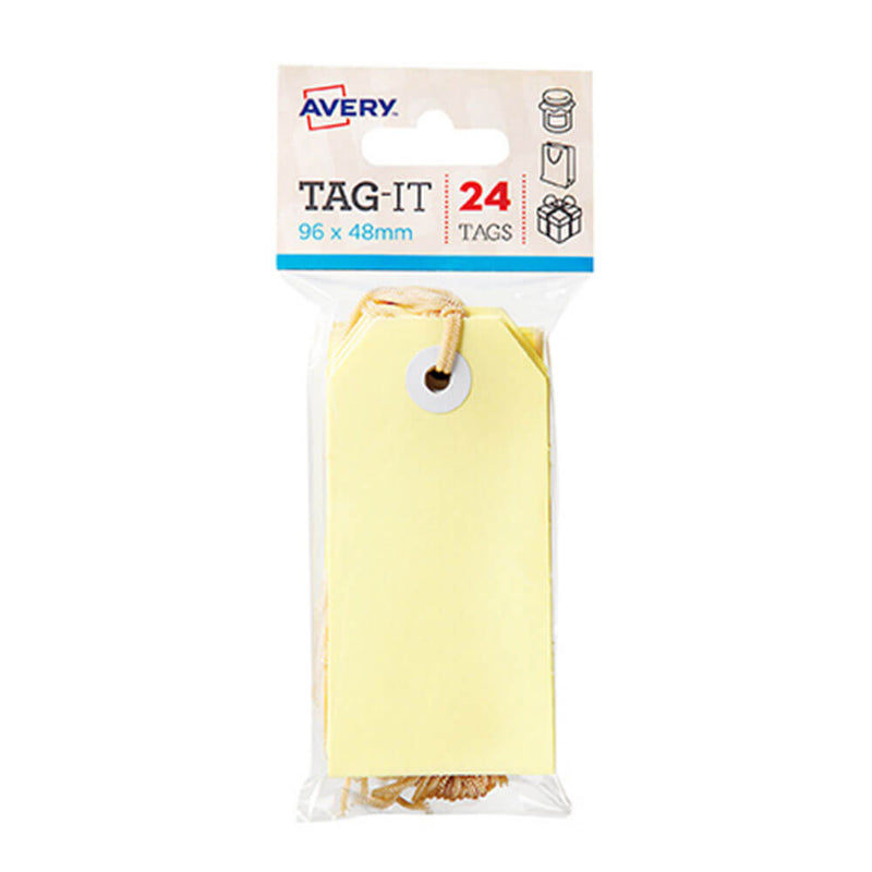 Avery Tags with String 24pk (96x48mm)