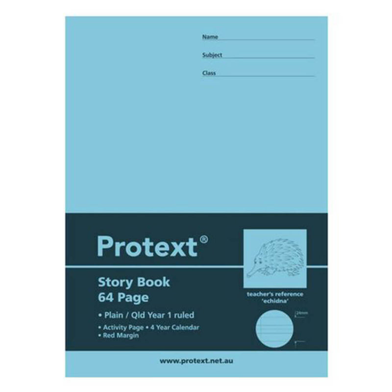  Cuaderno de ejercicios con rayas Protext Story y margen, 64 páginas, 10 unidades