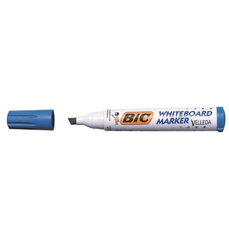  Marcador de pizarra blanca con punta de cincel Bic (caja de 12)