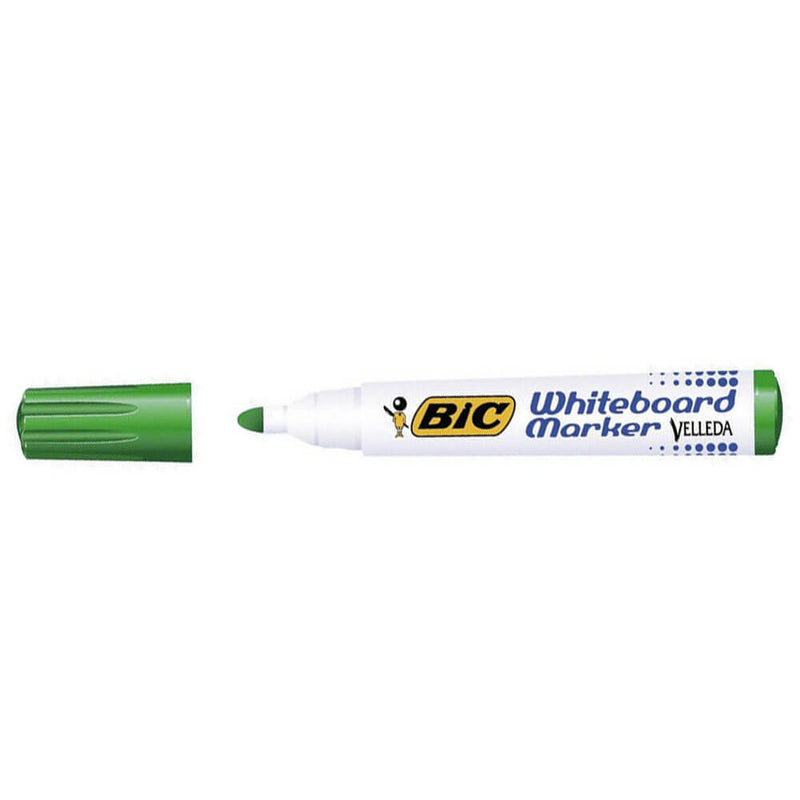  Marcadores de punta redonda para pizarra blanca Bic (caja de 12)