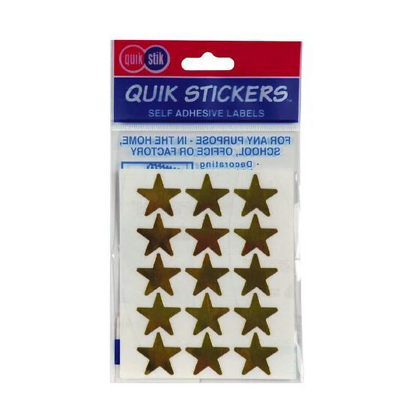  Etiqueta Quik Stik Estrellas (Pack de 10)