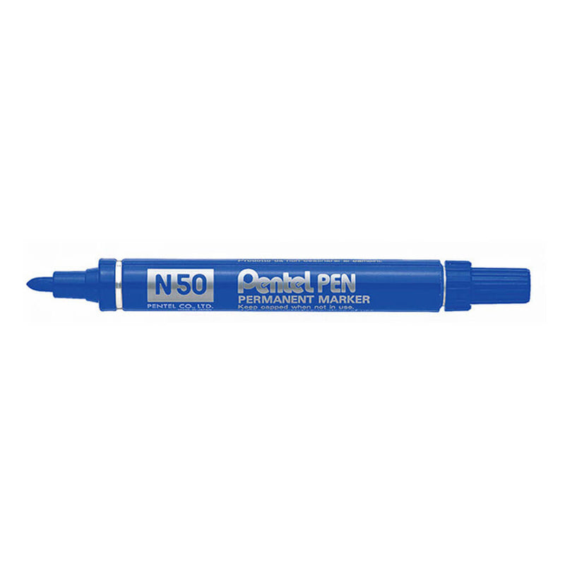  Marcador Permanente Pentel N50 Punta Bala 12uds